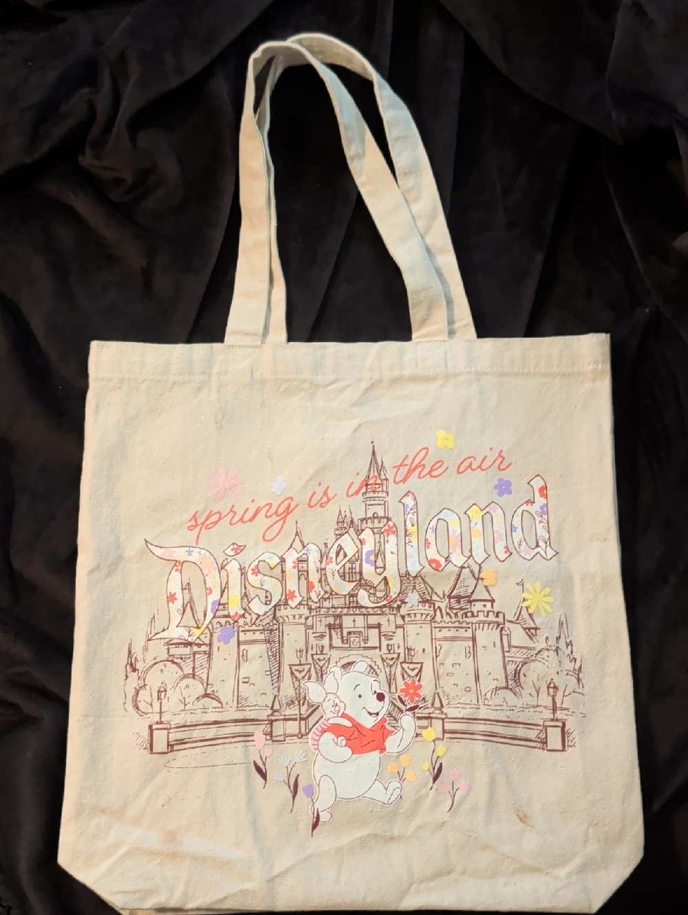 Disneyland Canvas Tote Winnie The Pooh